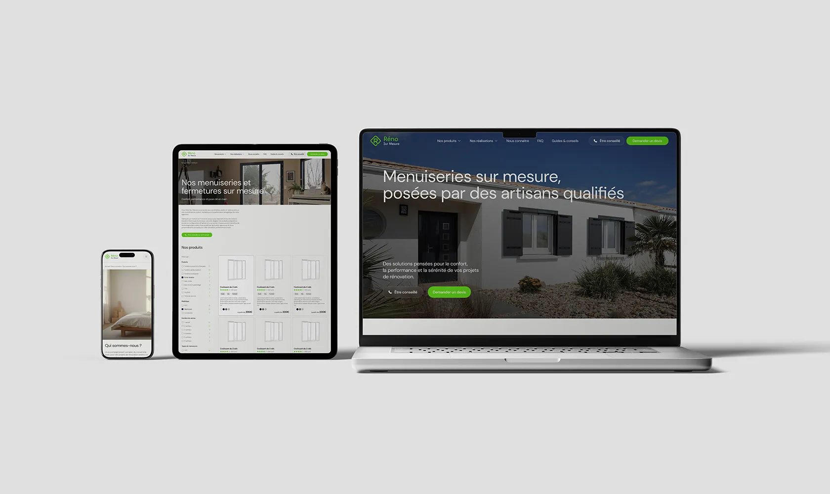 Site internet Réno sur Mesure